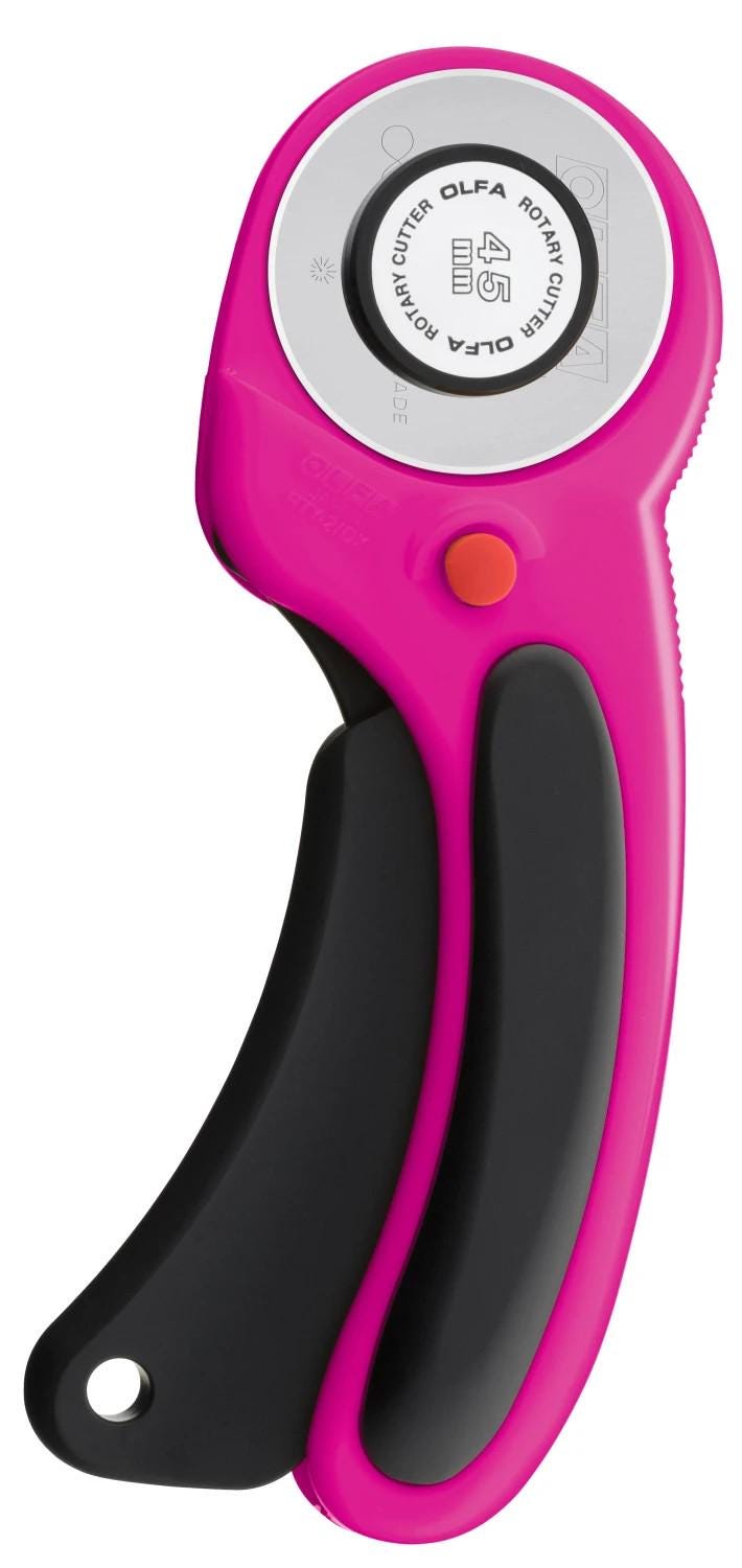 45mm Ergonomic Rotary Cutter Magenta RTY-2DX-MAG