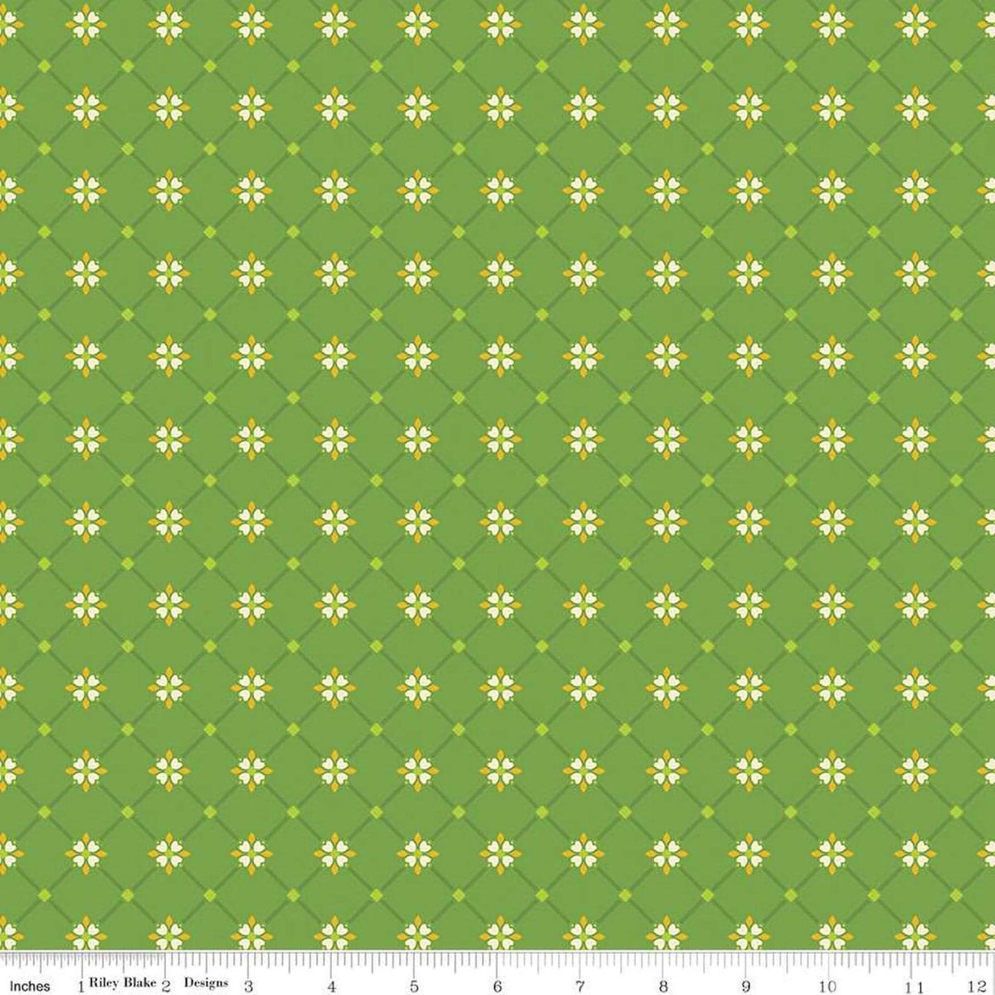 Autumn Afternoon Crosshatch C14876-GREEN - Riley Blake Designs Autumn Afternoon - Cotton Fabric by the yard