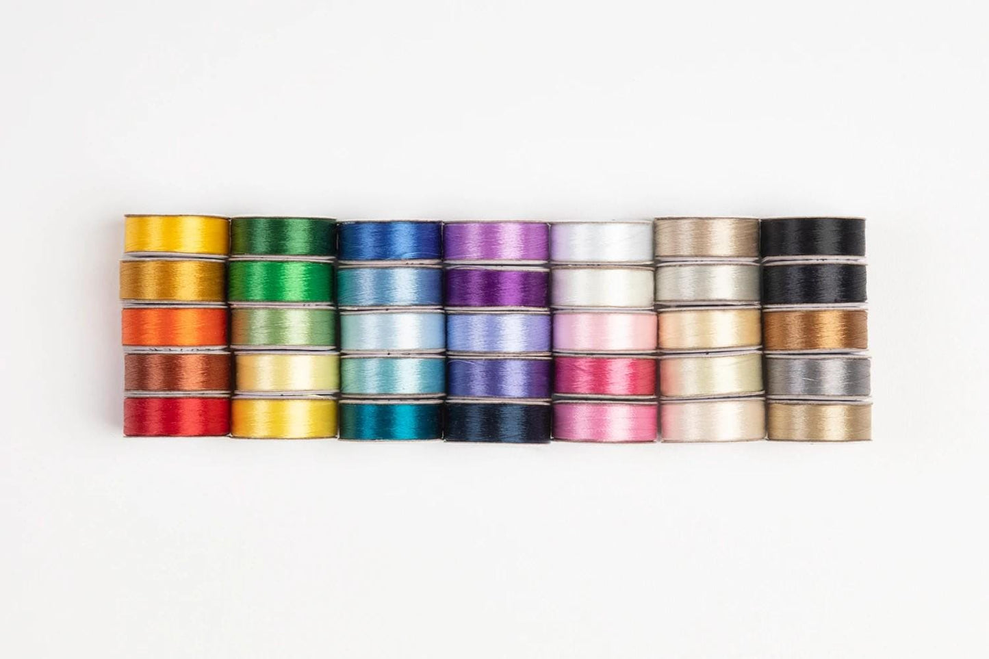 SuperBobs Polyester Bobbin 35 Color L-Style Donut Set 300-SBD-35