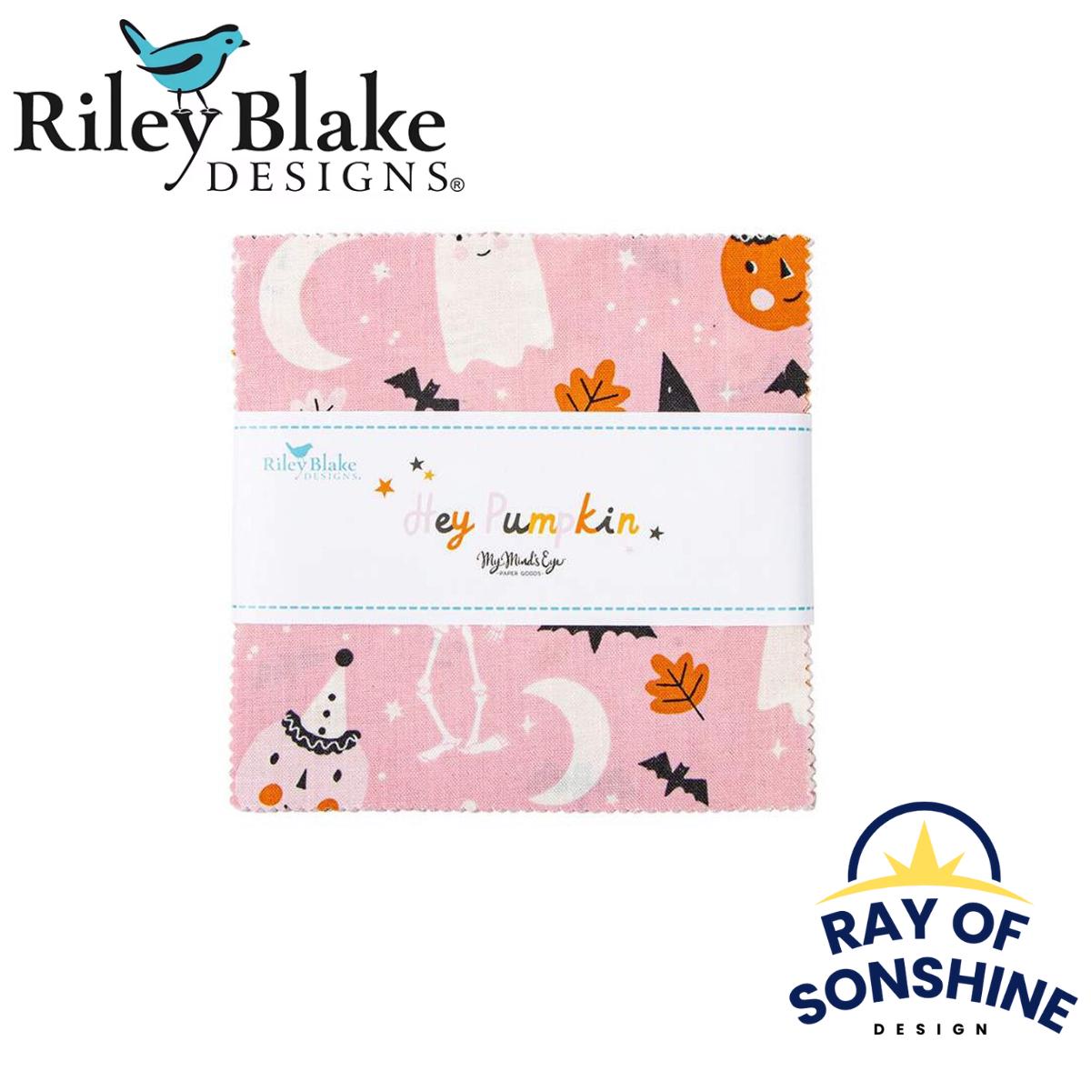 Hey Pumpkin Layer Cake 10" Stacker Bundle - Riley Blake Designs - 42 piece Precut - Halloween Fabric - 10-16030-42