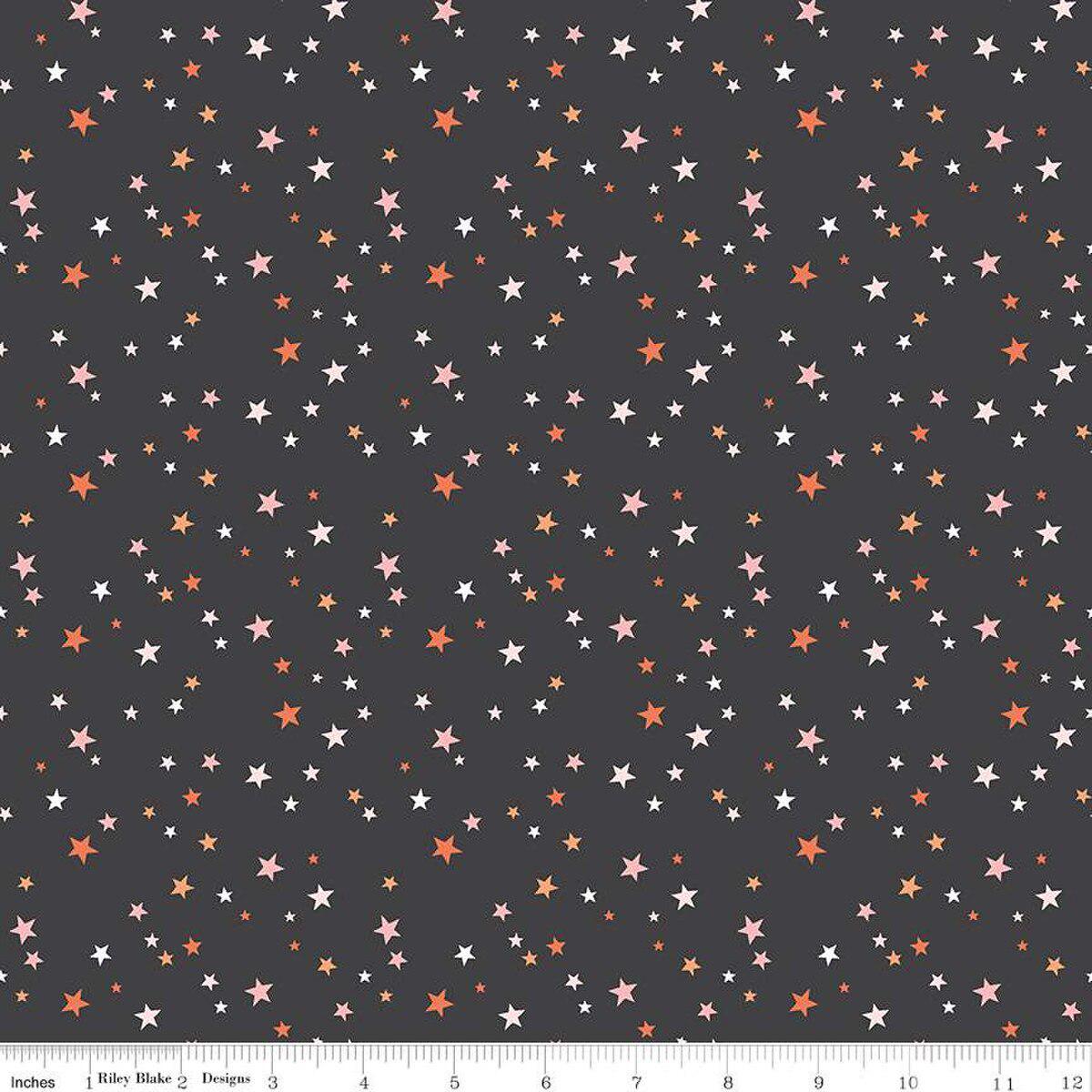 Beggar's Night Fangs Black - GLOW in the DARK - Riley Blake Designs - Cotton Fabric by the yard - GC14506-BLACK - Halloween Fabric