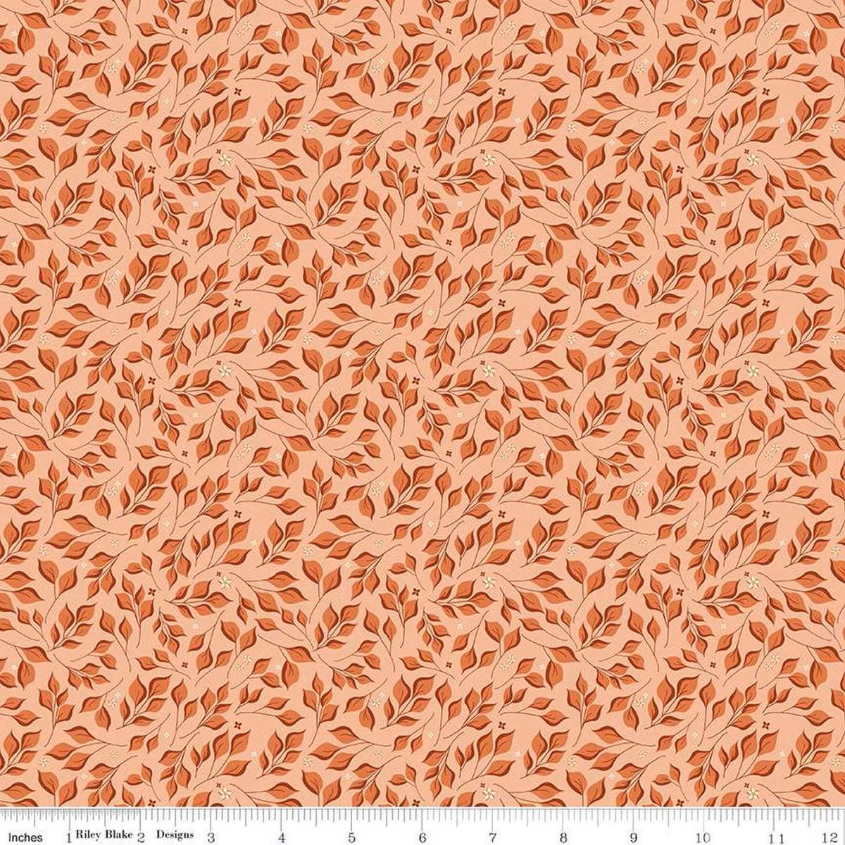 Curated Blooms Leaves Blush - C15343-BLUSH - Riley Blake Designs - Cotton Fabric by the yard