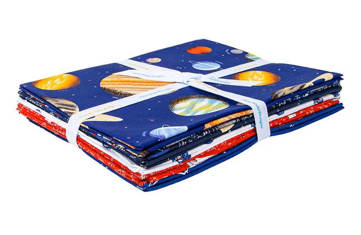 Outer Space by NASA 7 Piece Bundle Navy - Riley Blake Designs - Total of 6 yards and 1 panel - 1YD-15480N-7