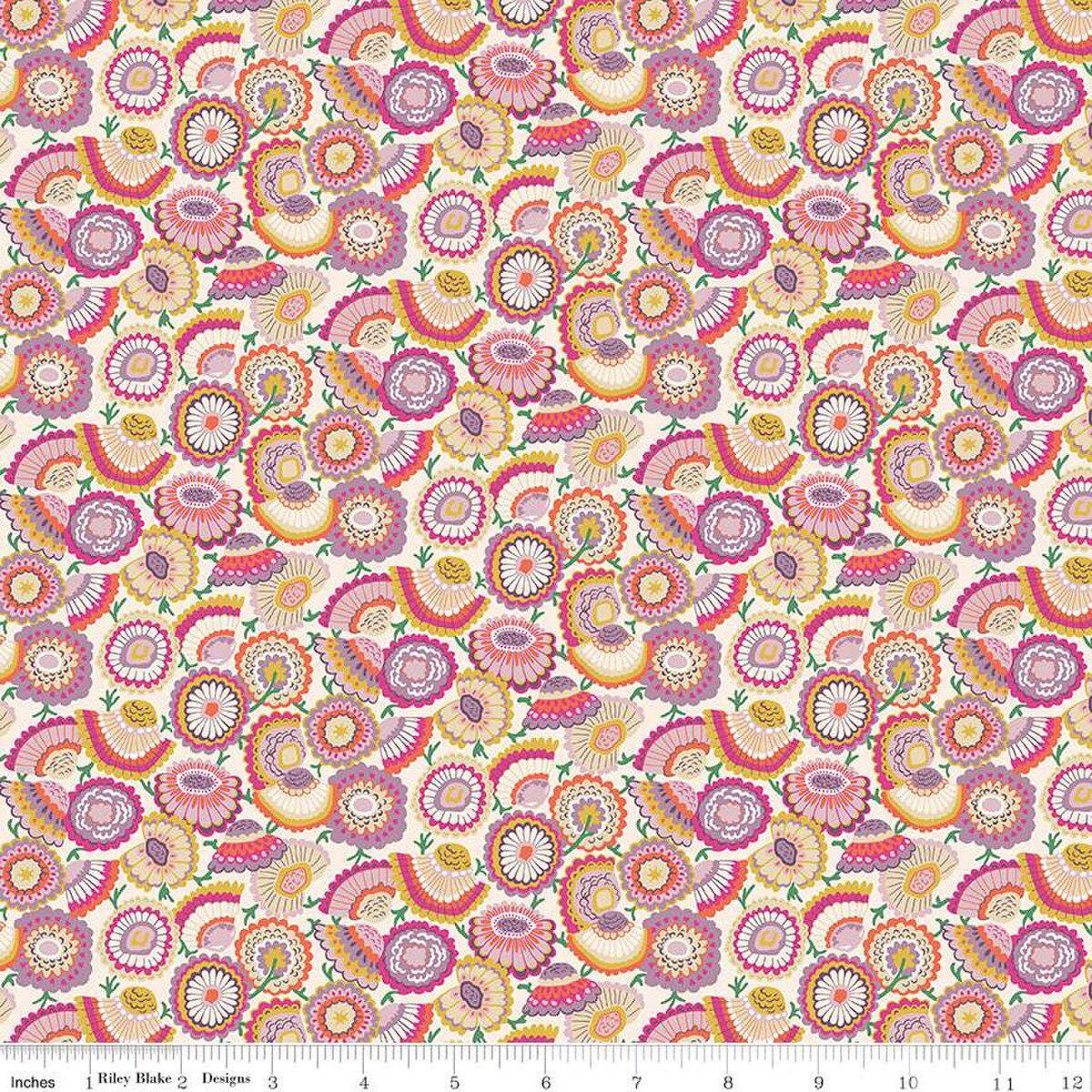 Liberty Fabrics - Flower Shop Lasenby Bloom A - Quilting Cotton - 01667416A - Liberty of London by the Yard - Riley Blake