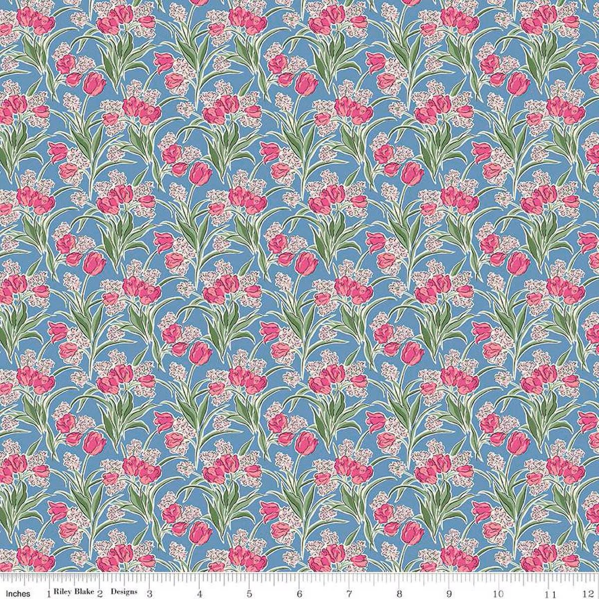 Liberty Fabrics - Flower Shop Florists' Flowers A - Quilting Cotton - 01667412A - Liberty of London by the Yard - Riley Blake