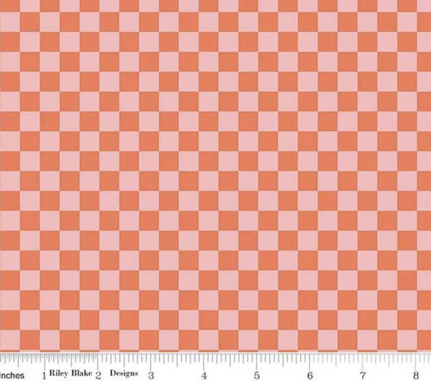Hey Pumpkin Checks Pink- Riley Blake Designs - Cotton Fabric by the yard - C16036-PINK- Halloween Fabric