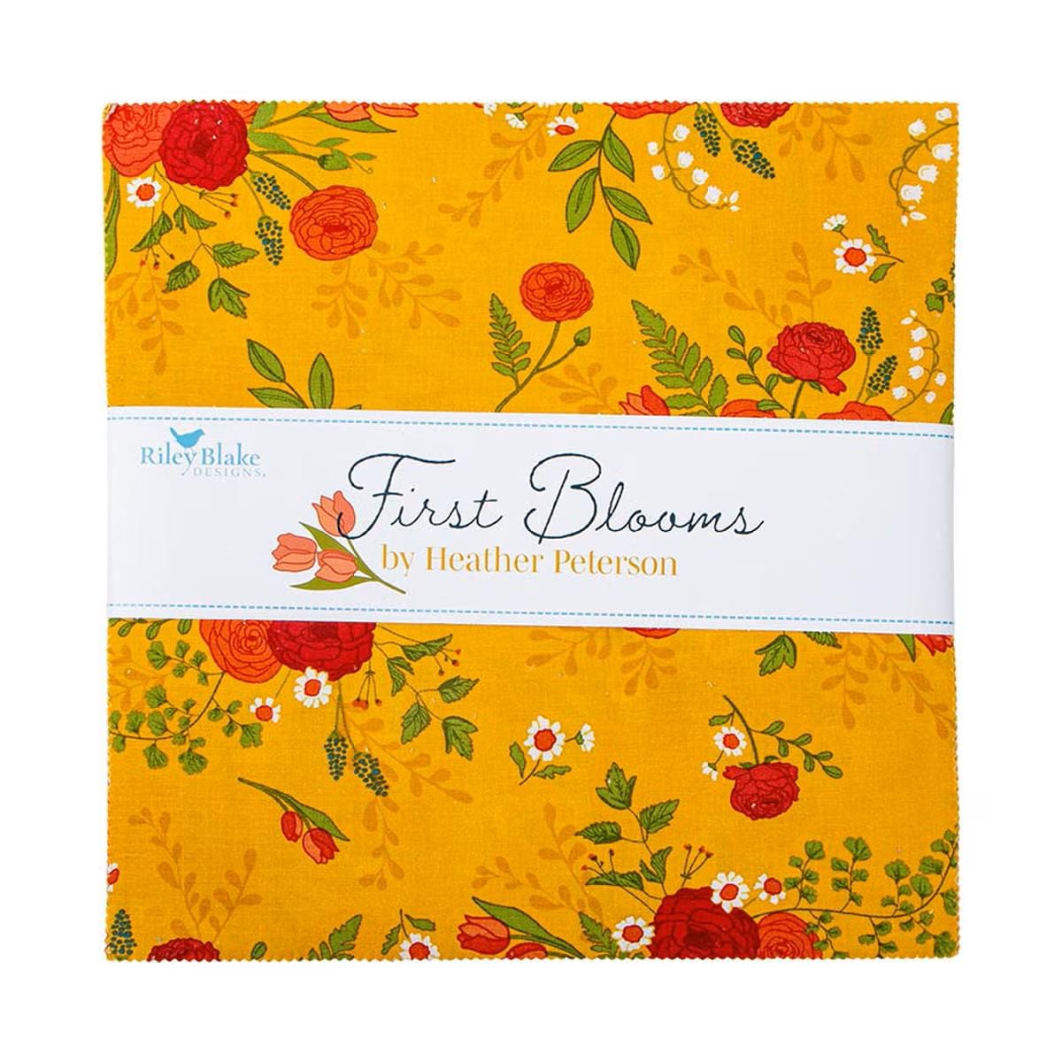 First Blooms Layer Cake 10" Stacker Bundle - Riley Blake Designs - 42 piece Precut - 10-16320-42 - Floral Fabric