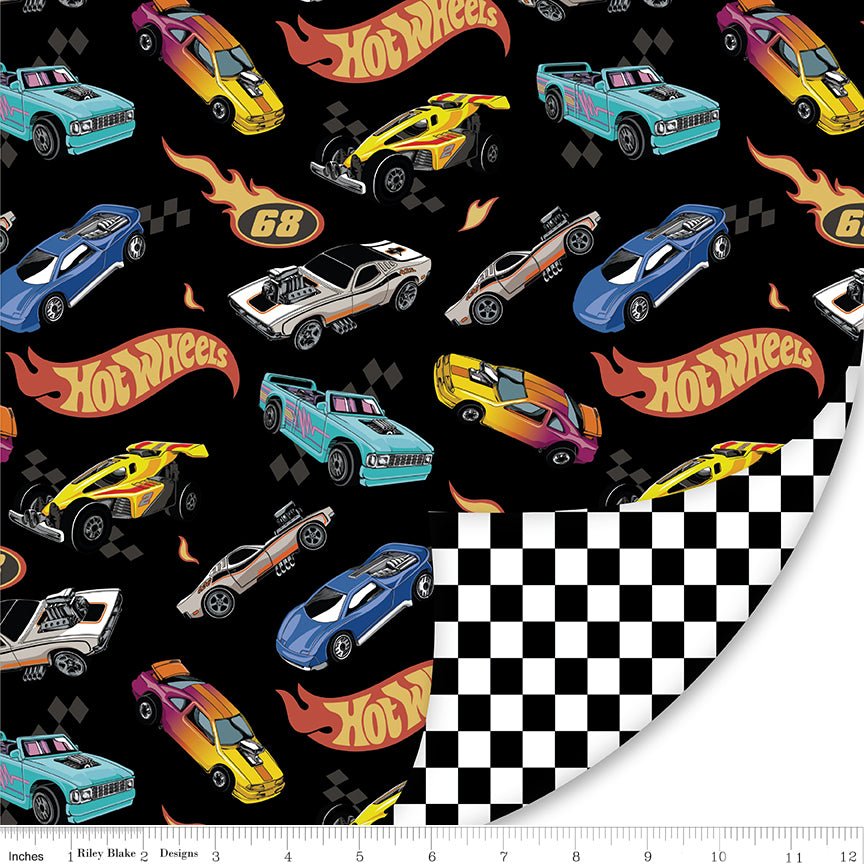 Made to Race Double Lush Velvet, 58/60 in, 2 Yard Cut by Riley Blake Designs - Ray of Sonshine Design