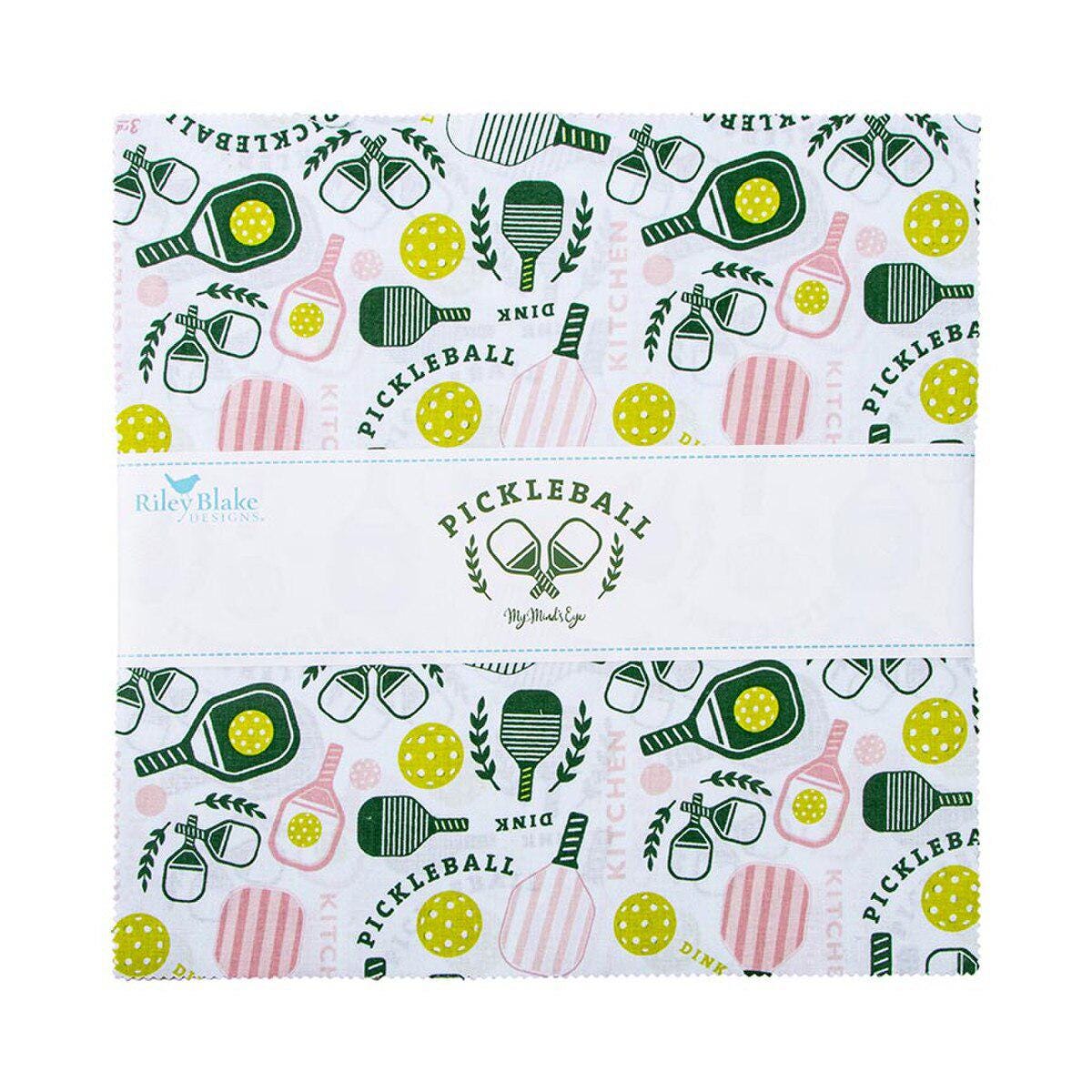 Pickleball 10" Stacker Layer Cake - Riley Blake Designs - 42 piece Precut Pre cut - Quilting Cotton Fabric - 10 - 16200 - 42 - Ray of Sonshine Design
