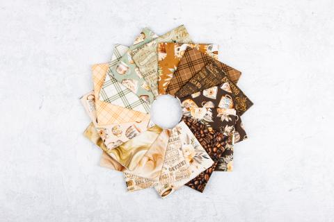 Coffee Time fabric collection by Riley Blake Designs