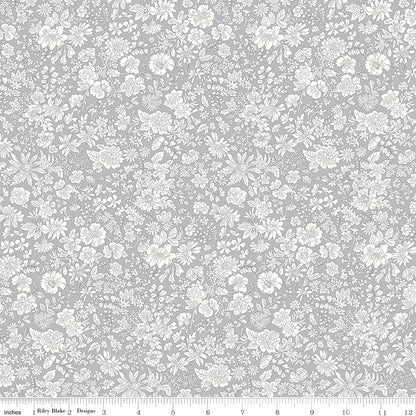 Liberty Emily Belle Collection Steel Fabric by the Yard or Fat Quarter - Riley Blake Designs