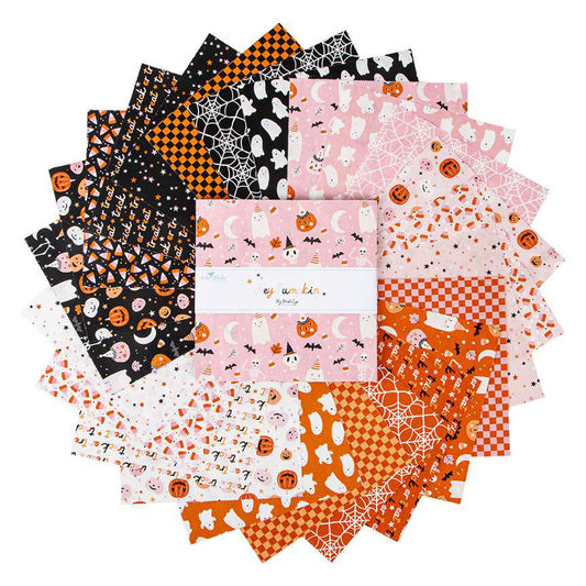 Hey Pumpkin Layer Cake 10" Stacker Bundle - Riley Blake Designs - 42 piece Precut - Halloween Fabric - 10-16030-42