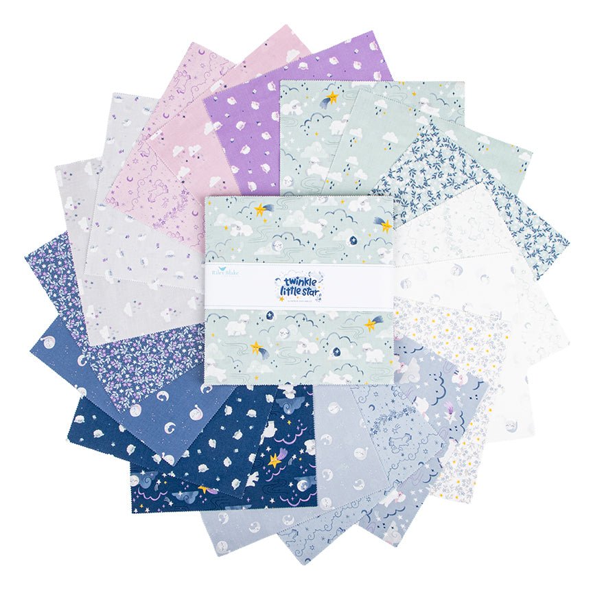 Twinkle Little Star 10 Inch Stacker 42 Pcs Riley Blake Designs Precut Quilting Cotton