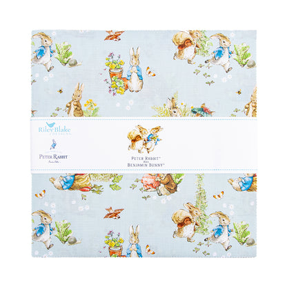 Peter Rabbit and Benjamin Bunny 10 Inch Stacker Riley Blake Designs Precut Fabric Bundle 42 Pieces