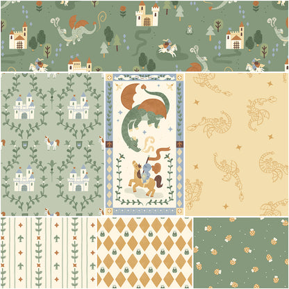 Faraway Kingdom 1-Yard Fabric Bundle Forest (7 Pieces) | Riley Blake Designs