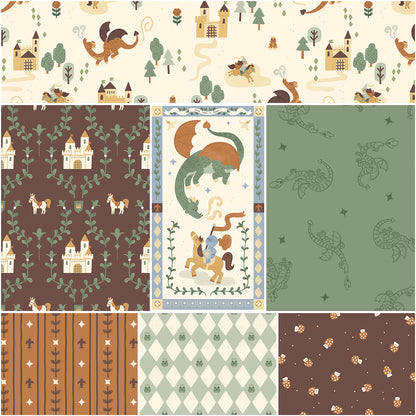 Faraway Kingdom 1-Yard Bundle Sand 7 pcs | Riley Blake Designs