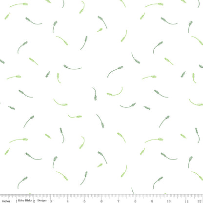 Hush Hush 3 Tiny Twigs Riley Blake Quilting Fabric by the Yard Low-Volume Leaf Sprig