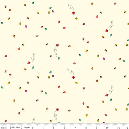 Hush Hush 5 Little Ladies Fabric by the Yard or Fat Quarter - Riley Blake Designs