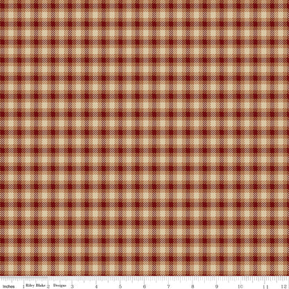 Plaid-Venture Club Scout Mahogany Riley Blake Designs Fabric by the Yard