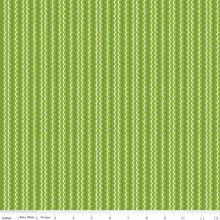 Awakening Scallops Kiwi Riley Blake Designs Fabric by the Yard
