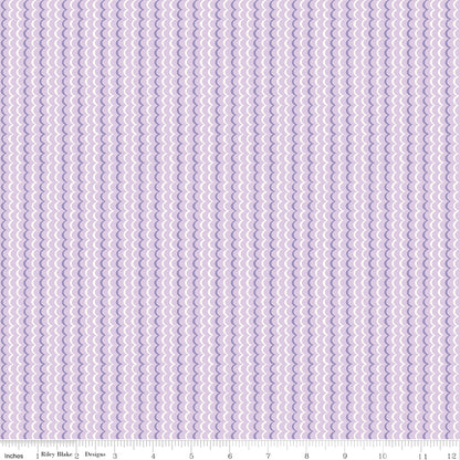 Awakening Scallops Lavender Riley Blake Designs Fabric by the Yard