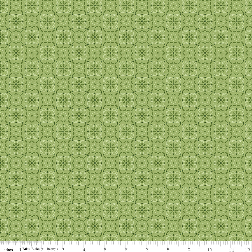 Farmer's Daughter Bandana Thyme Riley Blake Fabric by the Yard
