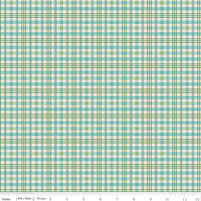 Farmer's Daughter Plaid Sea Glass Riley Blake Designs Fabric by the Yard