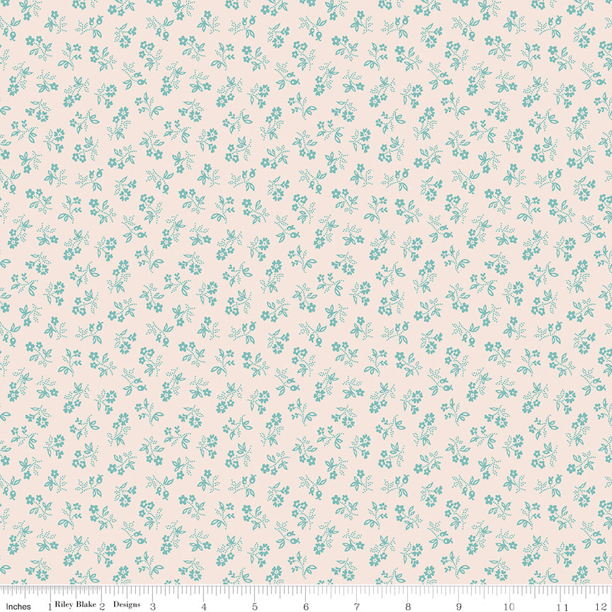 Farmer's Daughter Vintage Background Raindrop Riley Blake Fabric by the Yard