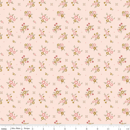 Renew Floral Pink Fabric by the Yard or Fat Quarter - Sandy Gervais for Riley Blake Designs