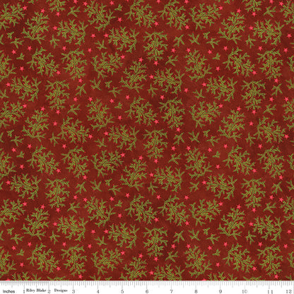 Northern Christmas Whimsical Trees Red Christmas Teresa Kogut Riley Blake Fabric by the Yard