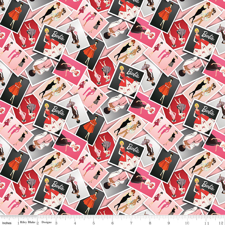 Barbie Vintage Photos Pink Riley Blake Designs Fabric by the Yard