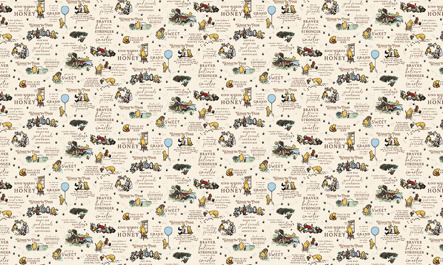 Double Lush Velvet Winnie the Pooh 2 Yard Package | Riley Blake Designs