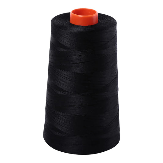 Aurifil Mako Cotton Embroidery Thread 50wt 6452yds Black