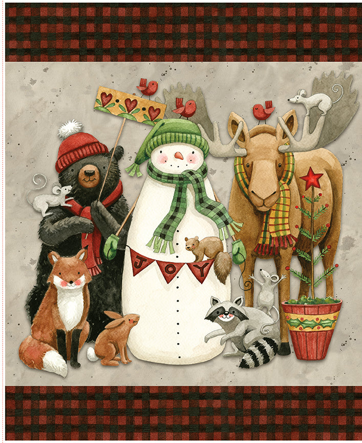 Northern Christmas 35½" x 43½" Fabric Panel — Riley Blake Designs