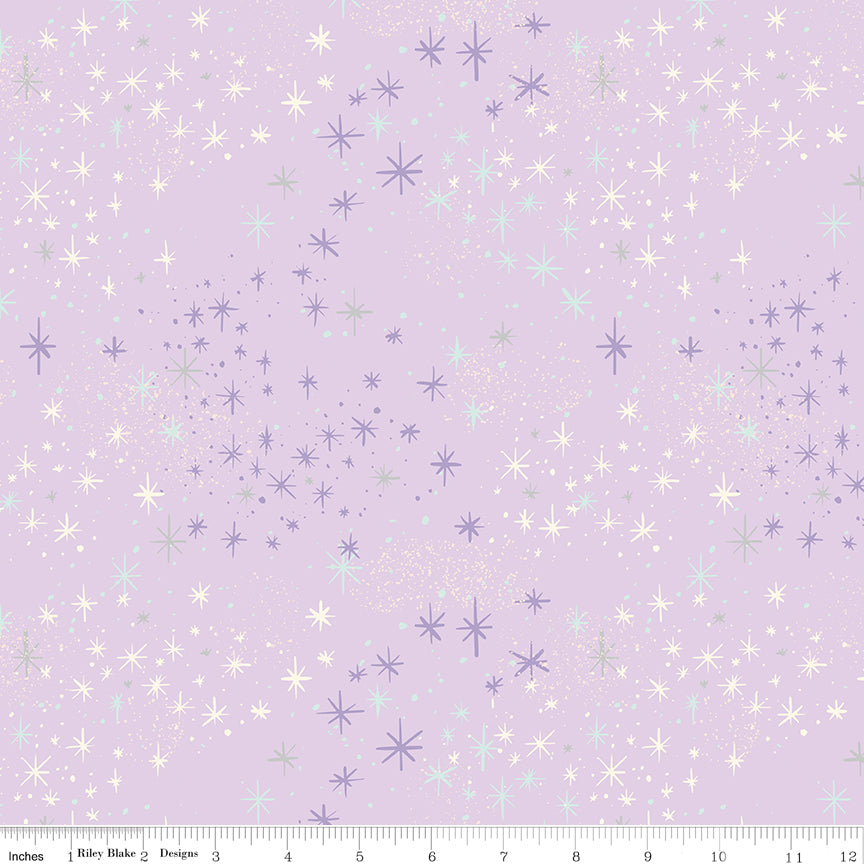 Wishes Magic Vanity Sparkle silver Jill Howarth Fabric by the Yard