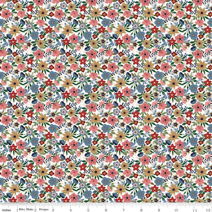 A Spoonful of Sugar Park Garden Cloud Riley Blake Designs Quilting Cotton Fabric by the Yard - Ray of Sonshine Design