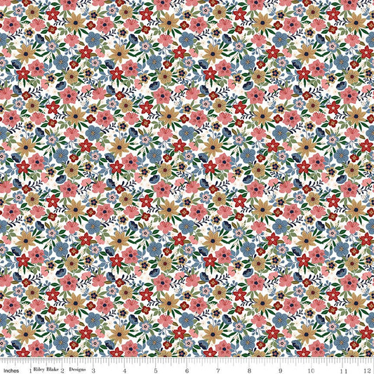 A Spoonful of Sugar Park Garden Cloud Riley Blake Designs Quilting Cotton Fabric by the Yard - Ray of Sonshine Design