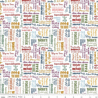 A Spoonful of Sugar Storybook Cloud Riley Blake Quilting Fabric by the Yard - Ray of Sonshine Design