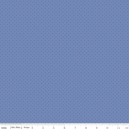 American Jane Pindots Blue Riley Blake Quilting Fabric by the Yard - Ray of Sonshine Design