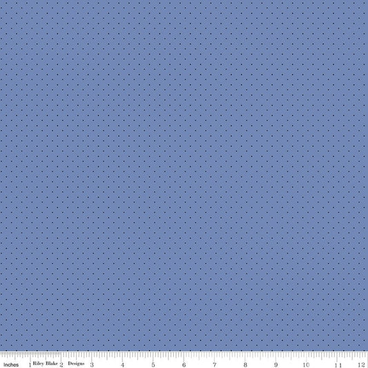 American Jane Pindots Blue Riley Blake Quilting Fabric by the Yard - Ray of Sonshine Design