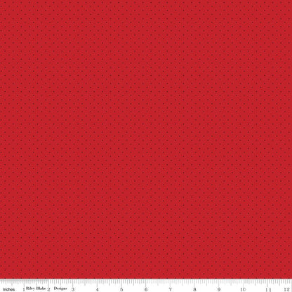 American Jane Pindots Brick Riley Blake Quilting Cotton Fabric by the Yard - Ray of Sonshine Design