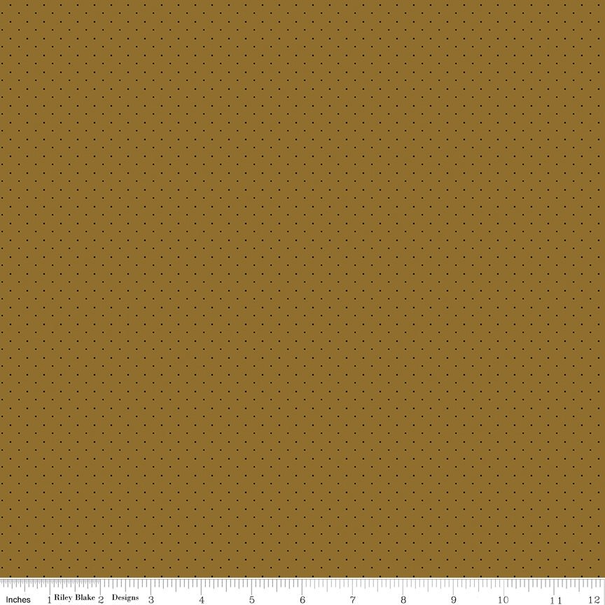 American Jane Pindots Brown Riley Blake Designs Quilting Cotton Fabric by the Yard - Ray of Sonshine Design