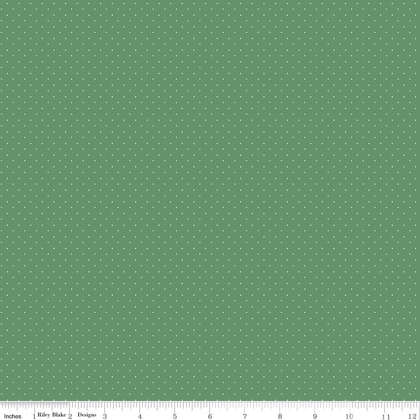American Jane Pindots Grass Riley Blake Designs Quilting Cotton Fabric by the Yard - Ray of Sonshine Design