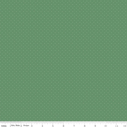 American Jane Pindots Grass Riley Blake Designs Quilting Cotton Fabric by the Yard - Ray of Sonshine Design