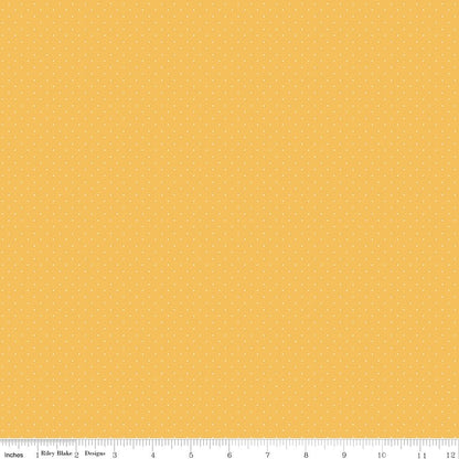 American Jane Pindots Yellow Riley Blake Quilting Fabric by the Yard - Ray of Sonshine Design