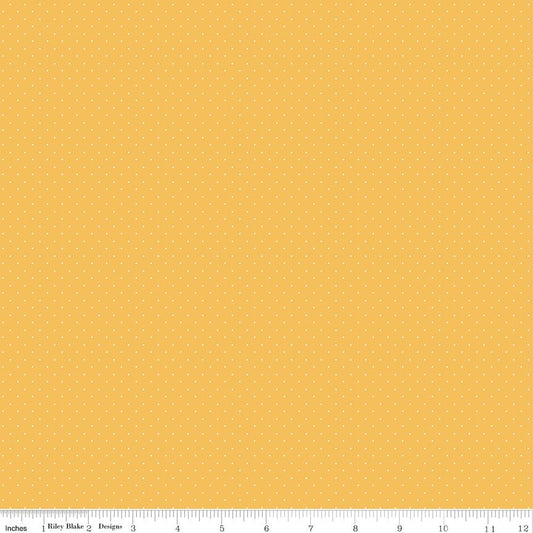American Jane Pindots Yellow Riley Blake Quilting Fabric by the Yard - Ray of Sonshine Design