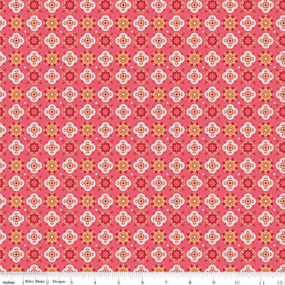 Americana Honor Tea Rose - Riley Blake Designs - Quilting Cotton Fabric by the yard - C16092 - TEAROSE - Ray of Sonshine Design