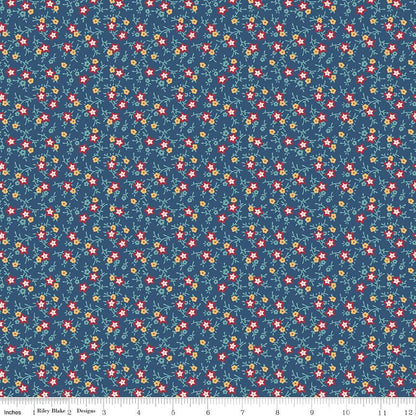 Americana July Dark Denim - Riley Blake Designs - Quilting Cotton Fabric by the yard - C16094 - DKDENIM - Ray of Sonshine Design