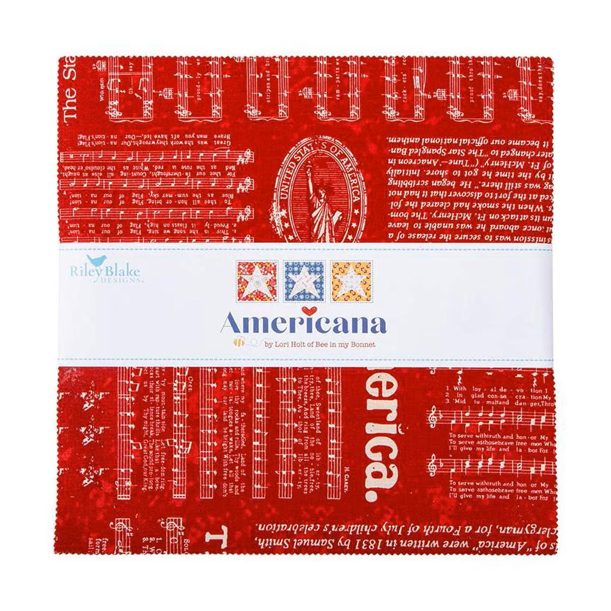 Americana Layer Cake 10" Stacker Bundle - Riley Blake Designs - 42 piece Precut Pre cut - Quilting Cotton Fabric - 110 - 16080 - 42 - Ray of Sonshine Design