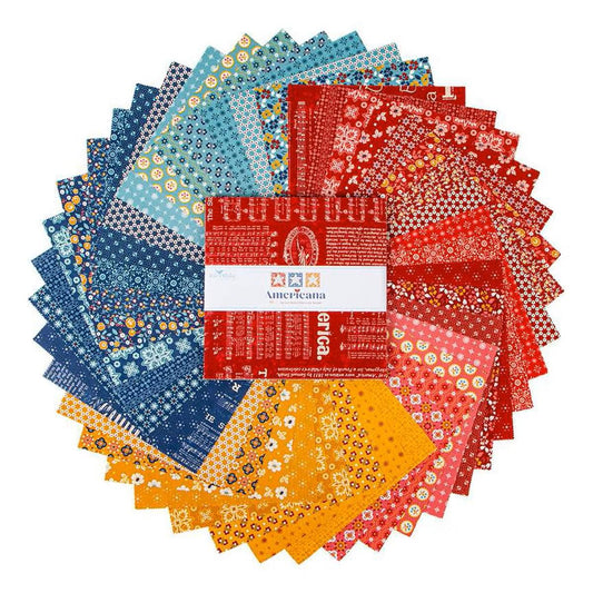 Americana Layer Cake 10" Stacker Bundle - Riley Blake Designs - 42 piece Precut Pre cut - Quilting Cotton Fabric - 110 - 16080 - 42 - Ray of Sonshine Design
